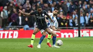 Manchester City vs. Brighton and Hove Albion: FA Cup Semi-Final Battle at Wembley Stadium (06APR19)