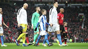 Walking Out Gallery: Manchester United v Brighton and Hove Albion Premier League 19JAN19
