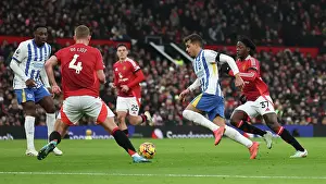 Weaves His Way Through Prints: Manchester United v Brighton and Hove Albion Premier League 19JAN25
