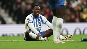 Looks Frustrated Prints: Manchester United v Brighton and Hove Albion Premier League 19JAN25