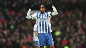 Scores A Goal 1 2 Prints: Manchester United v Brighton and Hove Albion Premier League 19JAN25
