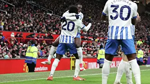 Scores A Goal 1 2 Prints: Manchester United v Brighton and Hove Albion Premier League 19JAN25