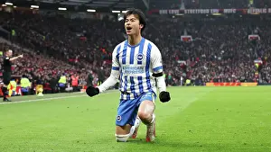 Scores A Goal 1 2 Prints: Manchester United v Brighton and Hove Albion Premier League 19JAN25