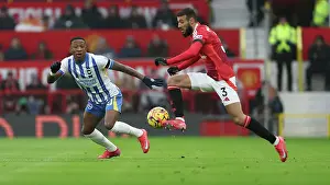 Closes Down Prints: Manchester United v Brighton and Hove Albion Premier League 19JAN25