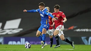 Images Dated 4th April 2021: Manchester United vs. Brighton and Hove Albion: Intense Premier League Clash at Old Trafford