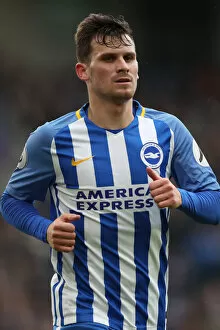 Images Dated 31st March 2018: March Madness: Brighton and Hove Albion vs. Leicester City Clash at the American Express Community