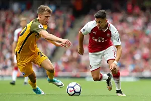 Arsenal 01OCT17 Prints: March vs. Sanchez: Intense Midfield Battle at Emirates Stadium - Arsenal vs