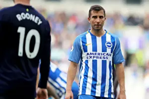 Everton 15OCT17 Prints: Markus Suttner of Brighton and Hove Albion in Action Against Everton, Premier League 2017