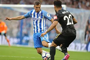 Newcastle United 24SEP17 Prints: Markus Suttner of Brighton and Hove Albion in Action Against Newcastle United