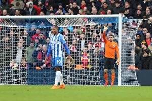 Images Dated 4th March 2018: Mathew Ryan in Action: Brighton & Hove Albion vs Arsenal - Premier League 04MAR18
