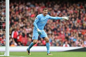 Images Dated 1st October 2017: Mathew Ryan's Save: Arsenal vs. Brighton and Hove Albion, Premier League (1 October 2017)
