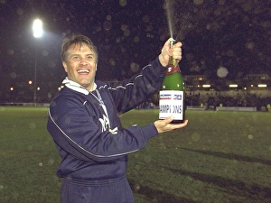 Micky Adams Collection: Micky Adams celebrates
