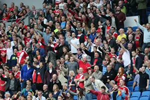 Middlesbrough Fans in Action at Brighton and Hove Albion vs Middlesbrough (18OCT14)