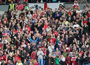 Middlesbrough 18OCT14 Prints: Middlesbrough Fans in Action at Brighton and Hove Albion vs Middlesbrough (18OCT14)