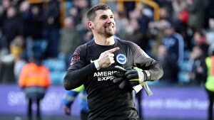 Images Dated 17th March 2019: Millwall vs. Brighton and Hove Albion: Emirates FA Cup Quarterfinal Showdown at The Den (17MAR19)