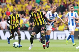 Watford Away 11AUG18 Prints: Murray and Capoue Clash: Watford vs. Brighton and Hove Albion, Premier League (11AUG18)