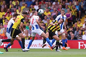 Watford Away 11AUG18 Prints: Murray and Janmaat in Action: Watford vs