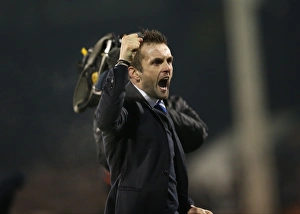 Fulham 29DEC14 Prints: Nathan Jones in Action: Fulham vs