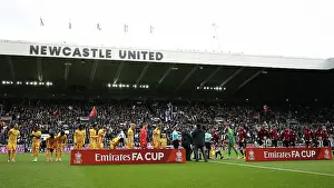 Teams Line Up Prints: Newcastle United v Brighton and Hove Albion FA Cup 5th Round 02MAR25