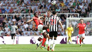Newcastle United Defender Dan Burn 33 Prints: Newcastle United v Brighton and Hove Albion Premier League 11MAY24