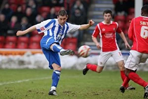 Images Dated 16th January 2010: Nicky Forster: Brighton & Hove Albion's Radiant Striker