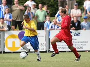 Season 2007-08 Prints: Nicky Forster's Debut for Brighton & Hove Albion at Worthing, July 2007