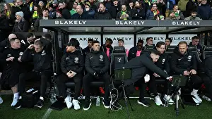 In The Dugout Prints: Norwich City v Brighton and Hove Albion Emirates FA Cup 11JAN25