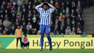 Looks Frustrated Prints: Norwich City v Brighton and Hove Albion Emirates FA Cup 11JAN25