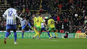 Aeriel Challenge Prints: Norwich City v Brighton and Hove Albion Emirates FA Cup 11JAN25