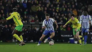 Weaves His Way Through Prints: Norwich City v Brighton and Hove Albion Emirates FA Cup 11JAN25