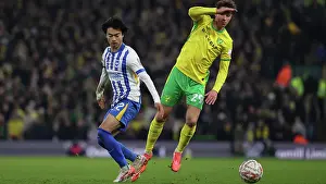 Weaves His Way Through Prints: Norwich City v Brighton and Hove Albion Emirates FA Cup 11JAN25