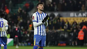 Clapping Prints: Norwich City v Brighton and Hove Albion Emirates FA Cup 11JAN25