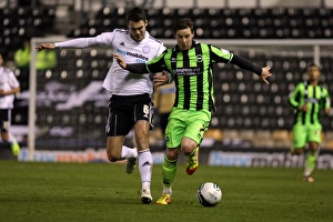 Derby County - 29-11-2011 Prints: A Nostalgic Look Back: Brighton & Hove Albion vs. Derby County (Away) - 2011-12 Season