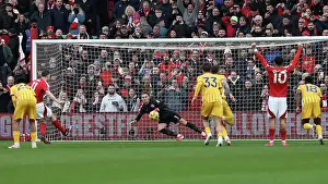 Takes A Penalty And Prints: Nottingham Forest v Brighton and Hove Albion Premier League 01FEB25