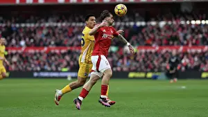 Nottingham Forest 01FEB25 Prints: Nottingham Forest v Brighton and Hove Albion Premier League 01FEB25
