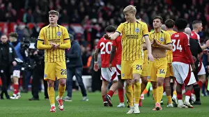 Clapping Prints: Nottingham Forest v Brighton and Hove Albion Premier League 01FEB25
