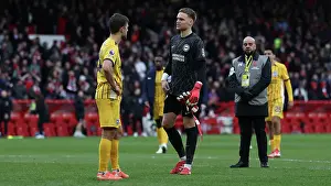 Looks Frustrated Prints: Nottingham Forest v Brighton and Hove Albion Premier League 01FEB25