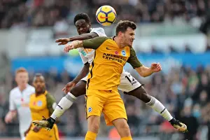Swansea City 04NOV17 Prints: Nov. 4, 2017: Intense Premier League Clash between Swansea City and Brighton and Hove Albion at Liberty Stadium