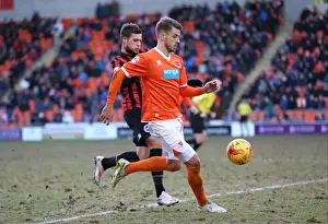 Blackpool 31JAN15 Prints: Orlandi in Action: Blackpool vs. Brighton & Hove Albion (31JAN15)