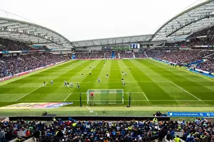 Panoramic View of The Amex Stadium: Brighton and Hove Albion vs Derby County, Sky Bet Championship Match (2016)