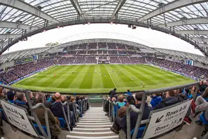 Panoramic View of The Amex Stadium: Brighton and Hove Albion vs Derby County, Sky Bet Championship Match (2016)