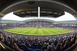 Panoramic View of The Amex Stadium: Brighton and Hove Albion vs Derby County, Sky Bet Championship Match (2016)