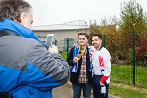 Paralympian Will Bayley Cheers on Brighton and Hove Albion against Norwich City, October 2016