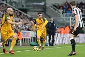 Newcastle United 30DEC17 Prints: Pascal Gross of Brighton and Hove Albion Faces Off Against Newcastle United in Premier League Clash (30DEC17)