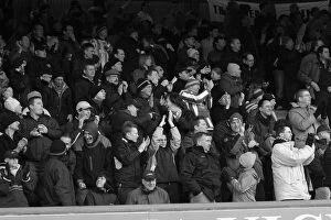 Images Dated 21st January 2007: Passionate Albion Fans in Action at Chesterfield