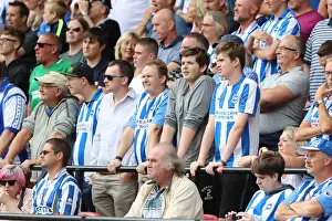 Watford Away 11AUG18 Prints: Passionate Battle: Watford vs. Brighton and Hove Albion Fans at Vicarage Road (11AUG18)