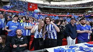 FA Cup Semi-Final 23APR23 Prints: Passionate Brighton & Hove Albion Fans at FA Cup Semi-Final vs Manchester United (23APR23)