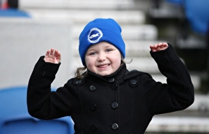 Passionate Clash: Brighton & Hove Albion vs. Brentford (17 January 2015) - Fans Show Intense Emotion at American Express Community Stadium