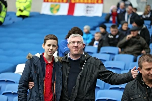 Norwich City 03APR15 Prints: Passionate Clash: Brighton and Hove Albion vs