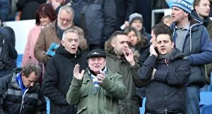 Images Dated 21st February 2015: Passionate Fan Encounters: Brighton and Hove Albion vs Birmingham City (Sky Bet Championship)